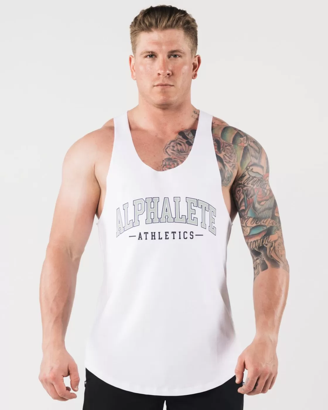 Hot Aa Raw Cut Tank Men Tanks & Stringers