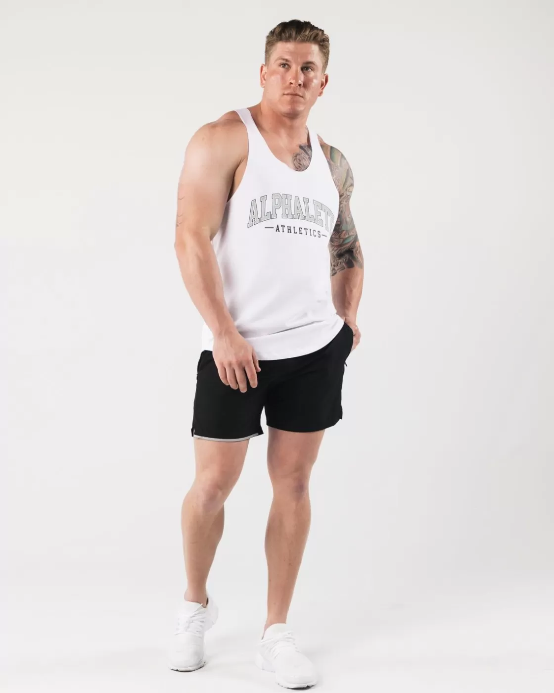 Hot Aa Raw Cut Tank Men Tanks & Stringers