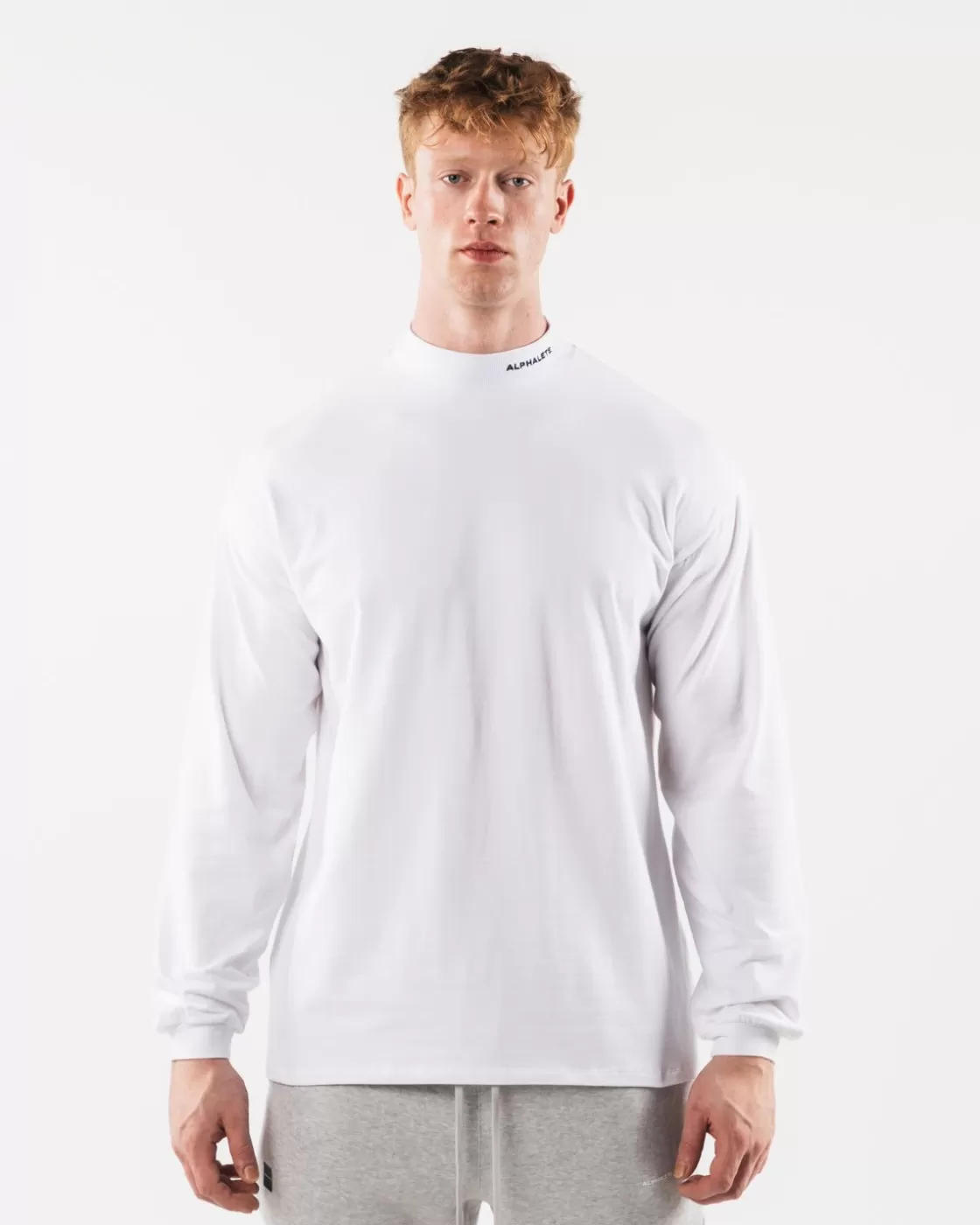 Fashion Brushed Core Mock Neck Ls Men Shirts