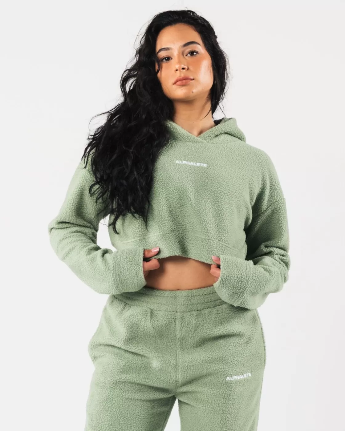 Clearance King Crop Hoodie Women Hoodies & Jackets