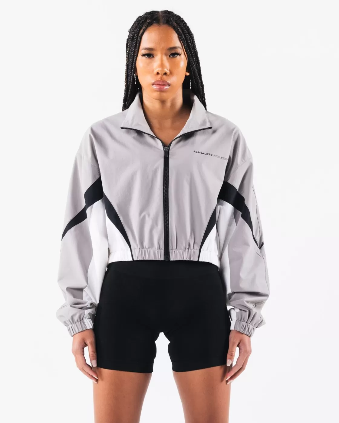 Outlet Retro Crop Jacket Women Hoodies & Jackets