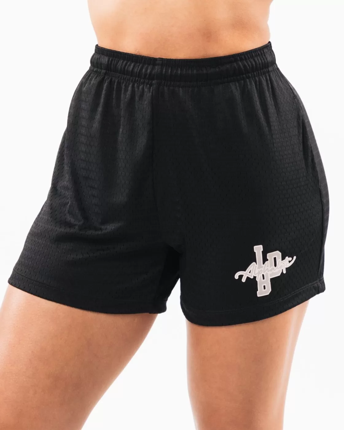 Discount Signature Mesh Short 4" Women Shorts