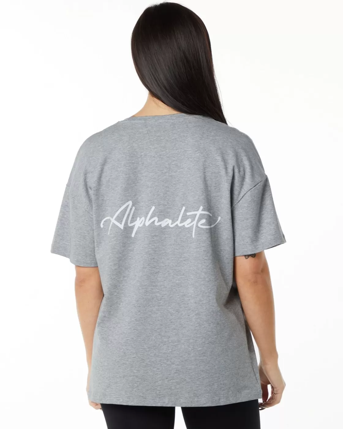 Online Signature Oversized Tee Women Shirts & Crops