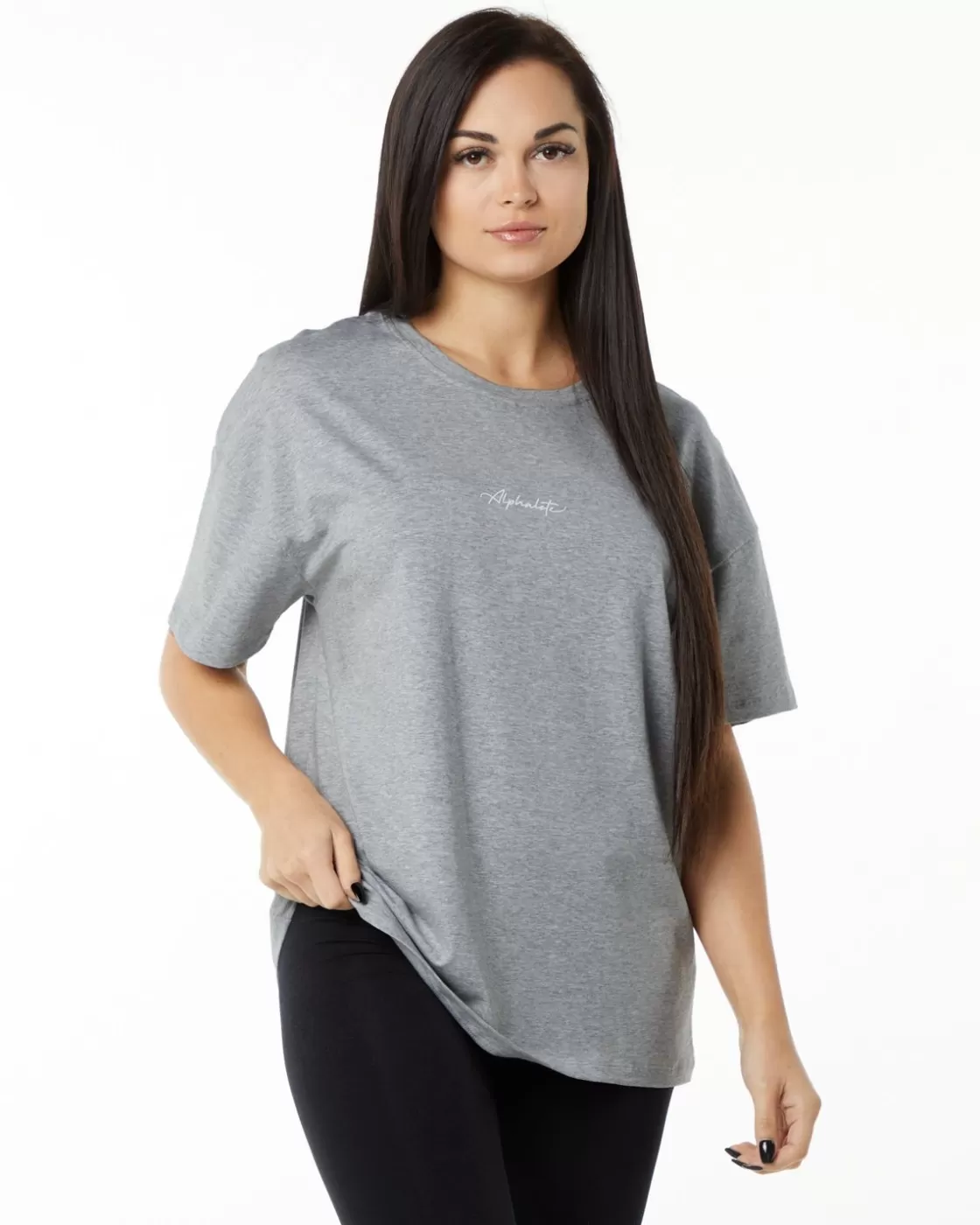 Online Signature Oversized Tee Women Shirts & Crops