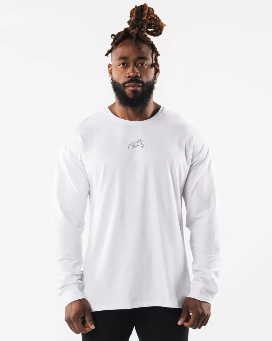 Outlet Wolf Head Ls Tee Men Shirts