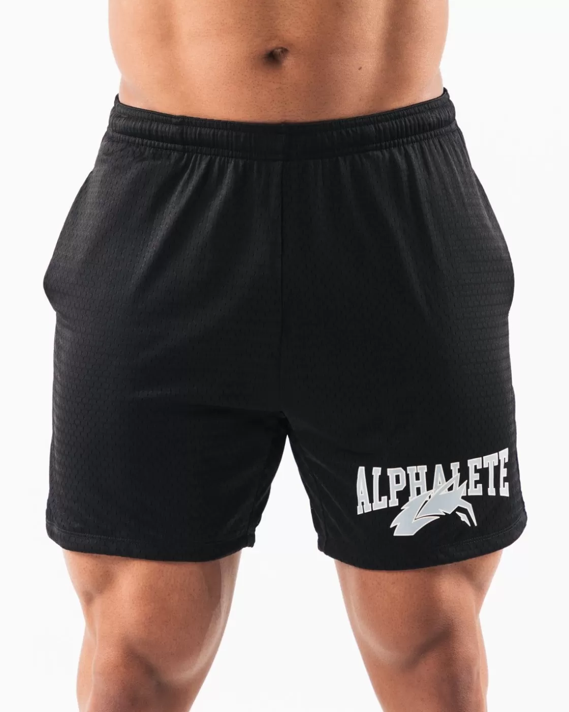 Cheap Wolf Head Mesh Short 6" Men Shorts