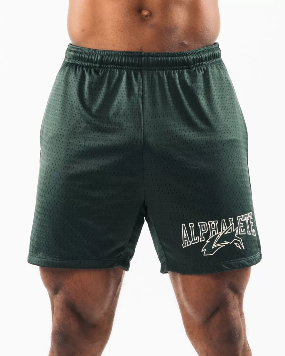 Fashion Wolf Head Mesh Short 6" Men Shorts