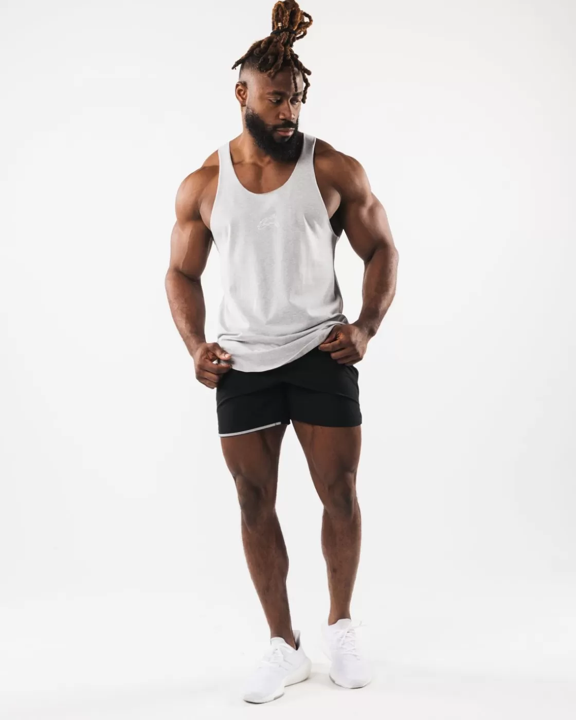 Best Wolf Head Raw Cut Tank Men Tanks & Stringers