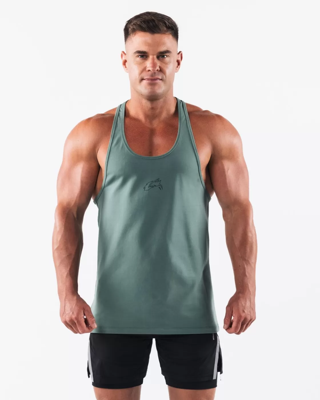 Cheap Wolf Head Stringer Men Tanks & Stringers