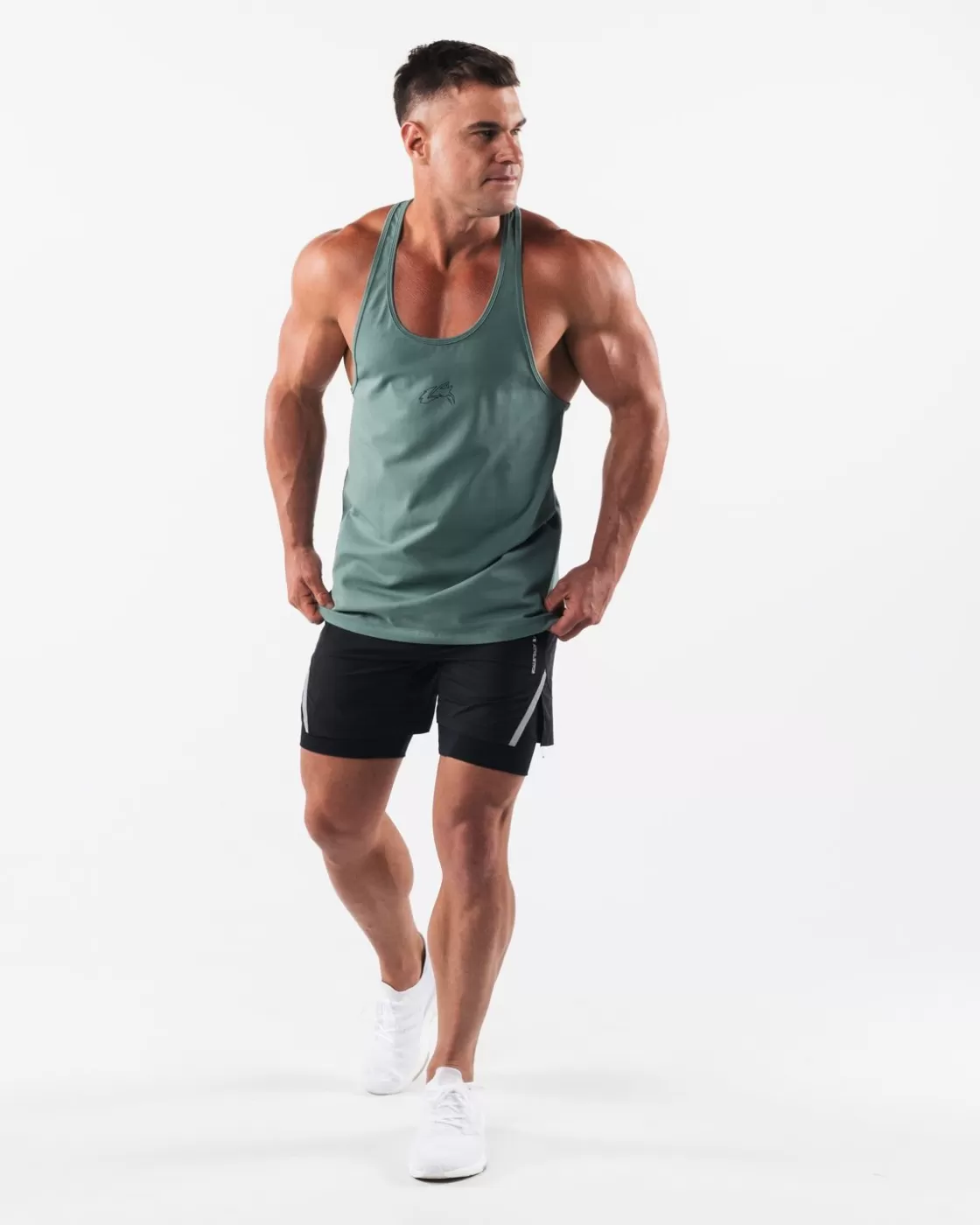 Cheap Wolf Head Stringer Men Tanks & Stringers